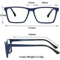thumbnail image 6 of LifeArt Blue Light Blocking Glasses, Anti Eyestrain, Computer Reading Glasses, Gaming Glasses, TV Glasses for Women Men, Anti Glare (Blue, No Magnification), 6 of 9