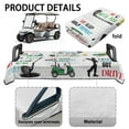 thumbnail image 5 of HUIACONG Golfs Club Printing Golf Cart Seat Covers Two-Person Non-Slip Comfortable Towel Seat Cover Golf Portable Easy to Disassemble Protection Interior Accessories for EZGO Yamaha Club Cars, 5 of 7