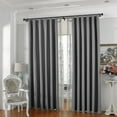 thumbnail image 4 of Modern Double Curtain Rods, Matte Black Curtain Rod 72-144 Inch Length Drapery Rods with Simple Decorative End Caps 1 Inch Front and 5/8 Inch Diameter Back Dual Curtain Rod Telescoping Window Rods, 4 of 7