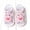 White, variant on Fridja Toddler Sandles Girls Squeaky Shoes Rubber Sole Closed Toe Princess Flat Sandals Summer Shoes, White, 1-3 Years Old