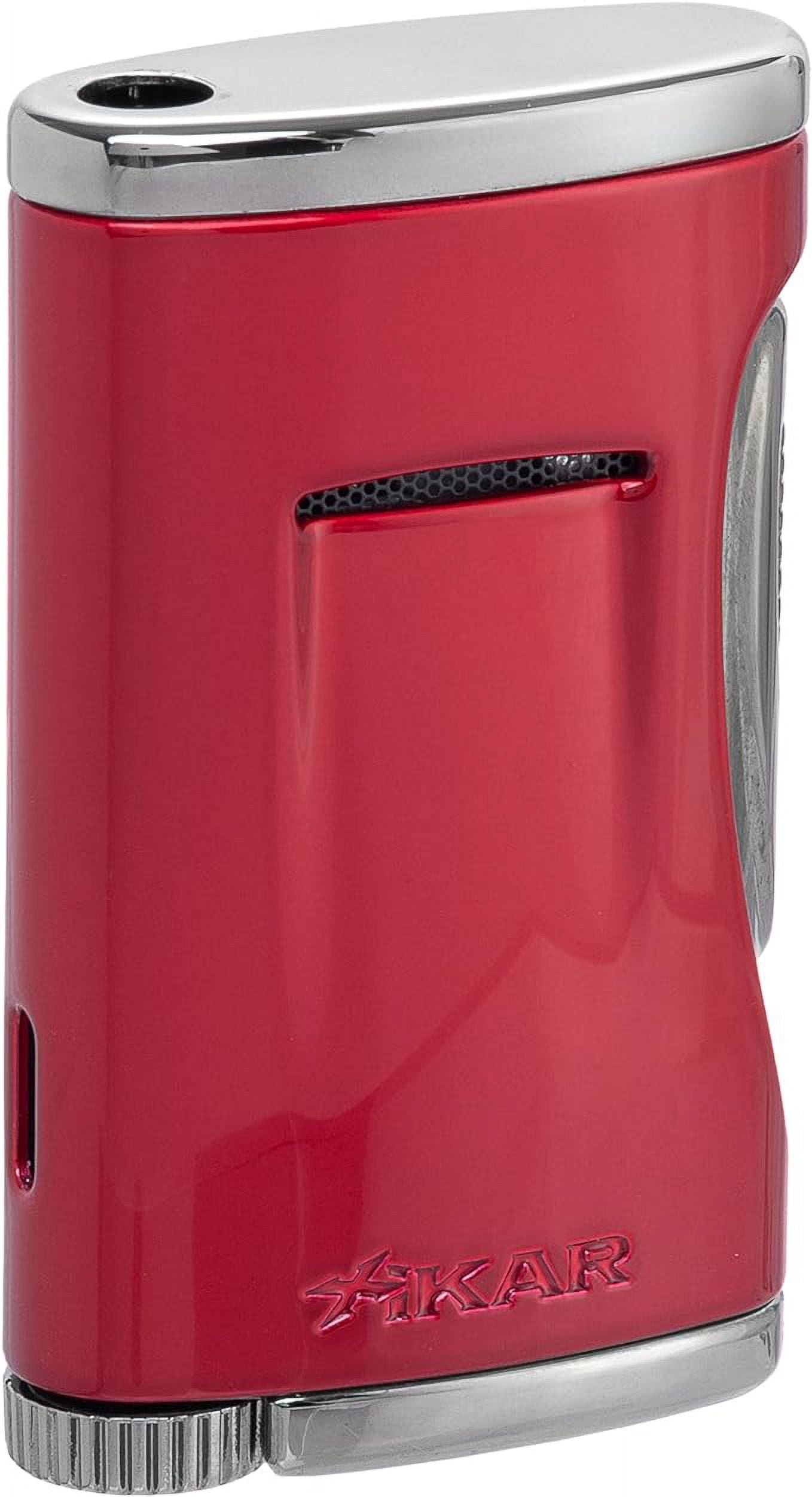 Xikar Xidris Single Jet Flame Lighter, Daytona Red
