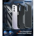 thumbnail image 4 of LeYi for Galaxy A14 5G Case, Samsung Galaxy A14 5G Case with 2 Pack Screen Protectors, Dual Layer Protective PC Back & Soft Bumper Resilient Shock Absorb Case Cover for Samsung A 14 5G, Gray, 4 of 6