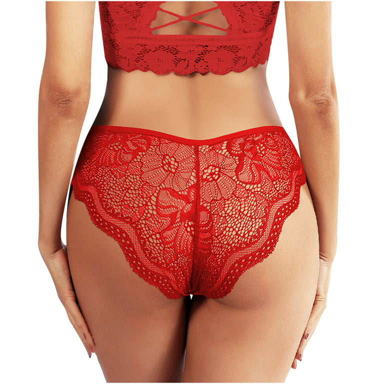 Buy SheBAE Hipster Panties for Women Combo Pack of 2, Full Coverage Low  Waist Panty for Women Combo Hot & Sexy Thongs (Small) Red at