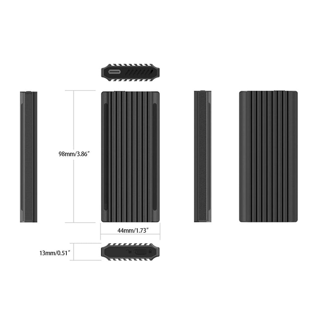 lanema for M.2 NVME Solid State Drive Base Usb3.1 PC External SSD Mobile Hard Drive Soc