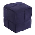 thumbnail image 5 of deevoka Foot Rest Stable Protect Wood Floor Square Footstool for Office Home Nursery dark blue, 5 of 9