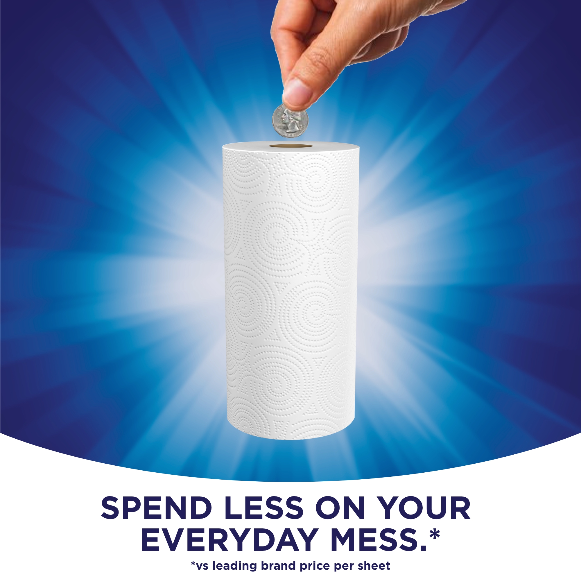Sparkle Pick-A-Size Paper Towels, White, 4 Double Rolls = 8 Regular Rolls, 126 2-Ply Sheets Per Roll - image 4 of 17