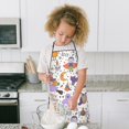 thumbnail image 4 of Halloween Cute Trick or Treat Characters Kids Aprons for Girls and Boys,Adjustable Neck Strap Toddler Aprons for Kids Cooking Baking,23.6"x19", 4 of 7
