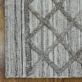 thumbnail image 2 of RUGSOTIC CARPETS HAND WOVEN FLAT WEAVE KILIM POLYESTER ECO-FRIENDLY AREA RUGS - 4'x6', Rectangle, Light Gray, Contemporary Modern Design, Low Pile Handmade Area Rugs for Living Room, Bed Room (DP0009), 2 of 9