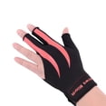thumbnail image 2 of Guante de billar mano izquierda perfecl para Snooker Deporte amigable Con la piel tela elástica Rosa negro, 2 of 3