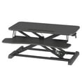 thumbnail image 2 of Ergonomic Sit-Stand Desk Converter - Adjustable Height Dual Monitor Workstation AD-1 - Black, 2 of 5