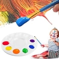 thumbnail image 3 of Bandeja de pintura redonda, paleta, suministros de pintura, paleta de pintura, bandeja de pintura para niños, paleta de plástico, 3 of 7