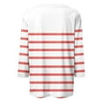 thumbnail image 4 of aidice Plus Size T Shirts for Womens Casual Fitting Comfy Round Neck Striped Long Sleeve Fashion Shirts, 4 of 5