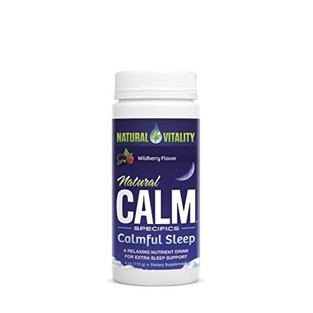 Natural Vitality Calm Sleep Support Powder, Wildberry, 4 Oz