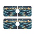 thumbnail image 7 of Yayeee Faucet Mat for Kitchen Sink 14.7" Diatomite Long Splash Guard Pad, Dark Mountains, 2 Pack, 7 of 7