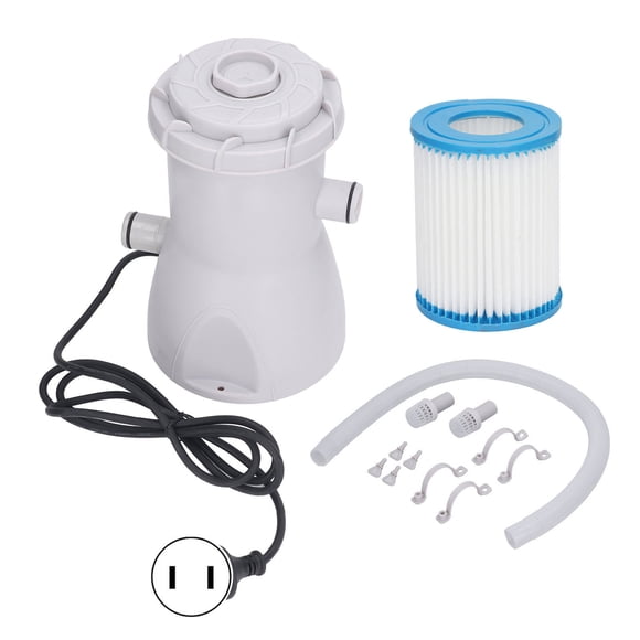 Pompe de Filtre de Piscine, Pompe de Filtre de Piscine 30W Pompe de Filtre de Cartouche de Pompe de Filtre de Meilleurs Matériaux