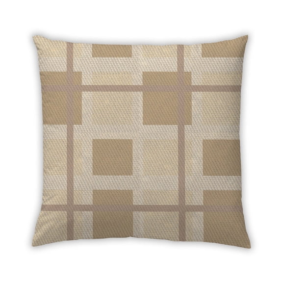 Ahgly Company Outdoor Square Contemporary Throw Pillow, 18 inch by 18 inch