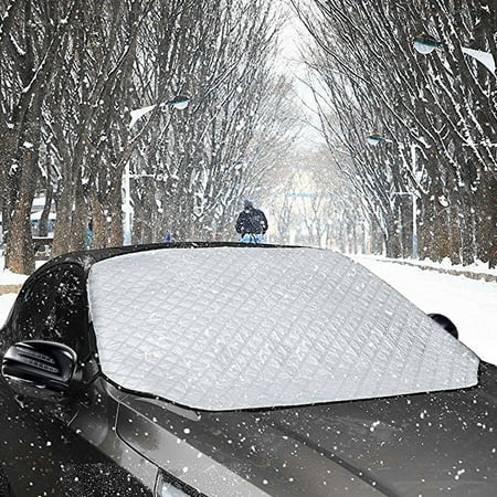 MATCC Snow Windshield Cover Magnetic Frost Car Windshield Snow Cover for Ice, Sleet, hail Frost Protection Snow Block SUV ORV Winter （ThreeMagnet (Best Suv For Snow And Ice 2019)