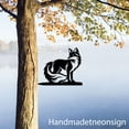 thumbnail image 3 of Handmadetneonsign Fox On Branch Metal Tree Stake, Fox Garden Tree Stake, Fox Animal Metal Tree Art 68511, 3 of 3