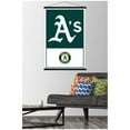 thumbnail image 2 of MLB Oakland Athletics - Logo 22 Wall Poster with Magnetic Frame, 22.375" x 34", 2 of 3