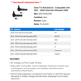 thumbnail image 2 of Outer Tie Rod End Set - Compatible with 2001 - 2004 Chevy Silverado 2500 2002 2003, 2 of 2
