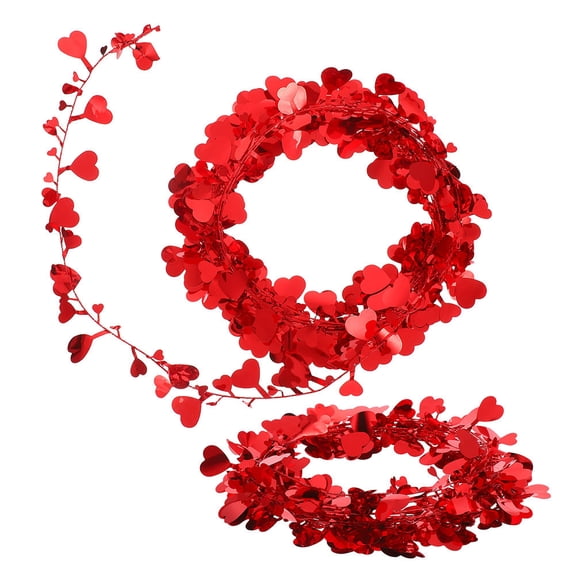 unbranded  2 Pcs Love Wreath Valentine’s Day Decorations Heart Shaped Office