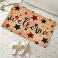 thumbnail image 6 of Patriotic 4th July Welcome-Doormat Outdoor-Entrance - Anti-Slip Floor Mat Indoor Vintage Stars-Print Door Mats Home Farmhouse Kitchen Bathroom Patio Decor, Independence Day, 6 of 7