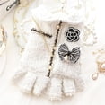 thumbnail image 4 of ZDM Dog Princess Dresses for Small Dogs Lolita Clothes Tweed Costume White Pet Girl Cute Coat Outfits Fall Costumes (XS,White), 4 of 7
