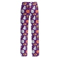 thumbnail image 6 of Fabrcox Halloween Womens Pajama Pants Ghost Pumpkin Candy Women Sleep Pants Fall Winter Festival Comfy Womens Lounge Pants Purple XXXL, 6 of 6