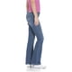 thumbnail image 3 of Aeropostale Hailey Flared Jeans para mujer, azul, 1/2 corto, 3 of 3