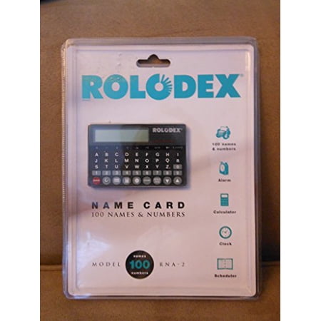Credit Card Rolodex The Name Card By Rolodex Credit Card Sized Electronic Organizer RNA -2 ...