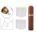 thumbnail image 6 of Self , 24pcs Threader for Hand Sewing, Easy-Threading Side Opening Sewing Hand Quilting for Embroidery - Brown_Golden, 6 of 10