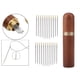 thumbnail image 5 of Agujas de enhebrado automático perfecl con organizador de cajas de almacenamiento de Agujas 24 paquetes de Agujas Brown_Golden, 5 of 8