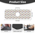 thumbnail image 2 of Logiee Geometric Retro Print Kitchen Sink Splash Guard Faucet Mat for Splash Guard Behind Faucet Drip Catcher for Kitchen,Bathroom,Sink Mat,Dish Drying Mat,Bathroom-15" X 5.5", 2 of 7