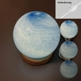 thumbnail image 4 of Holiday Savings! Dvkptbk LED Light Three-dimensional Dimmable Planets Glass Ball Night Light Mood Wandering Planets Night Light Bedroom Bedside Lamp Birthday Gift Home Decoration 14cm, 4 of 8