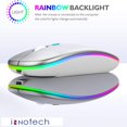 thumbnail image 2 of Bluetooth Rechargeable wireless Mouse for MacBook pro MacBook Air Mac Laptop Chromebook Windows Notebook MacBook HP PC DELL, 2 of 12