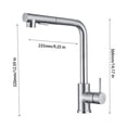 thumbnail image 3 of Stainless Steel Sink Draw Faucet Splashs Proof Telescopic Pressure Household Wash Basin Hot And Cold Kitchen Faucet, 3 of 8