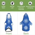 thumbnail image 5 of Goofa Compass Pattern Small Dog Sweater Hoodies Pet Grey Hooded Soft Fleece Sweatshirts with Pocket Fall Winter Puppy Cat Sweaters Warm Clothes-XX-Large, 5 of 8
