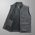 thumbnail image 4 of Chaleco de caza y pesca a prueba de viento para hombre, chaqueta sin mangas con cuello levantado para primavera y otoño, ropa, chaleco, 2024, 4 of 5