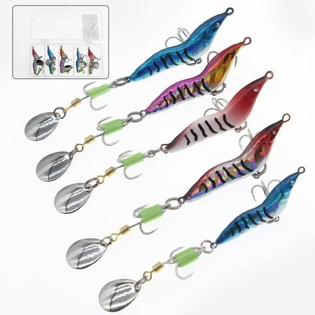 Holzlrgus Fishing Jig Spoon Lures VIB Metal Blade Baits Fishing Spoon Crankbaits Set for Trout Bass Salmon Lures Freshwater Saltwater