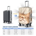 thumbnail image 4 of Kdxio Sleeping Cat In Blanket Pattern Luggage Cover for Travel,Elastic and Durable,Fits 18-32 Inch,Anti-Scratch Suitcase Protector-No luggage included, 4 of 5