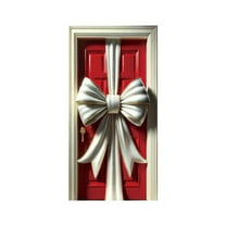 Cheapark 35 X 71 Inch Christmas Door Cover Curtain - Festive Holiday Door & Wall Decor, Vibrant Printed Design for Home Entryway, Perfect for Christmas Party Decorations