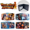 thumbnail image 2 of Cartera de Goku de Dragon Ball para hombre, monederos pequeños con dijes, figuras de Anime de dibujos animados, Vegeta, billetera delgada con monedero, billetera con cremallera, regalo, 2 of 4