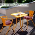 thumbnail image 4 of Tromlycs Outdoor Chair Cushions Set of 4 Patio Cushions for Outdoor Furniture Waterproof 19x19 Inch U Shaped Seat Ding Pads with Ties, Burgundy Maroon, 4 of 6