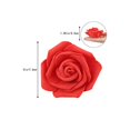 thumbnail image 3 of Rosas artificiales de espuma de PE para decoración del hogar, cabezas de flores de 7CM, ramo de novia, bricolaje, fiesta de boda, Baby Shower, 30/50/100 piezas, 3 of 4
