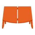 thumbnail image 2 of WestinTrends Riviera Modern HDPE Plastic Folding Patio Adirondack Ottoman, Orange, 2 of 9