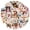 4A-50pcs, variant on 35pcs-50pcs Fairy Stickers Stationery Dolls Stickers Kids PVC Stickers for Laptop Suitcase Phone
