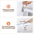 thumbnail image 6 of Pet Gate, DOMIPET 42'' Extra Tall Dog Gate, 29.5''-43'' Wide Pressure Mounted Pet Gate for Doorways & Stairs, White, 6 of 7