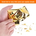 thumbnail image 3 of Uxcell 200Pcs Gold Leaf Sheets 5.5" x 5.5" Foil Sheets for Crafts Dark Golden, 3 of 6