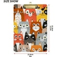 thumbnail image 3 of FMSHPON Cartoon Cat Clipboard Hardboard Wood Nursing Clip Board and Pull for Standard A4 Letter 13x9 inches, 3 of 5