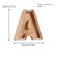 thumbnail image 2 of SDJMa Piggy-Bank for Kids Boys Girls Large Piggy Banks 26 English Alphabet Letter,Personalized Wooden,Transparent Money Saving Box with Alphabet Stickers Name DIY Creative Gift for Real-Money, 2 of 8